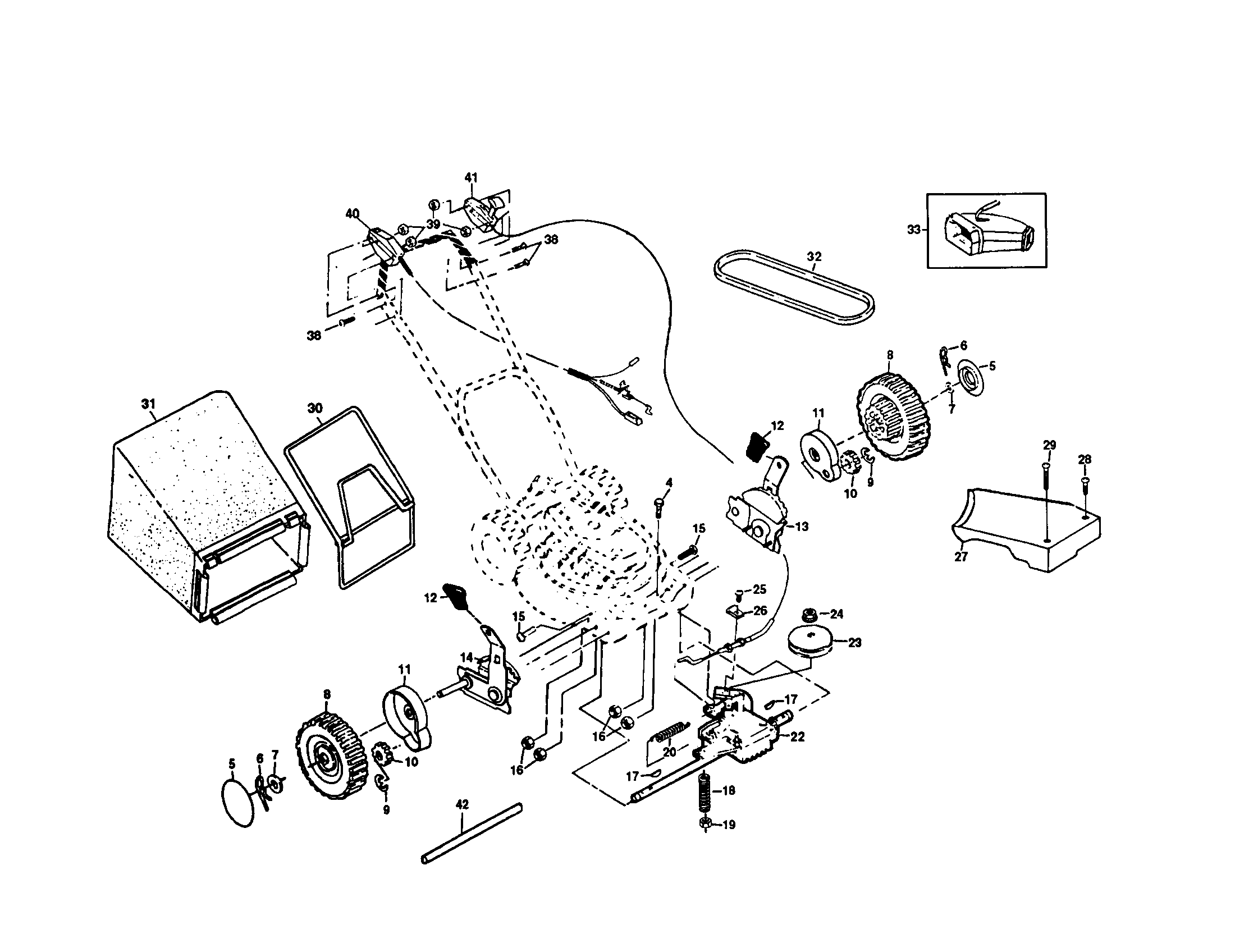 Wheels/tires/bag