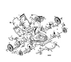 Poulan PP750HWA rotary mower diagram