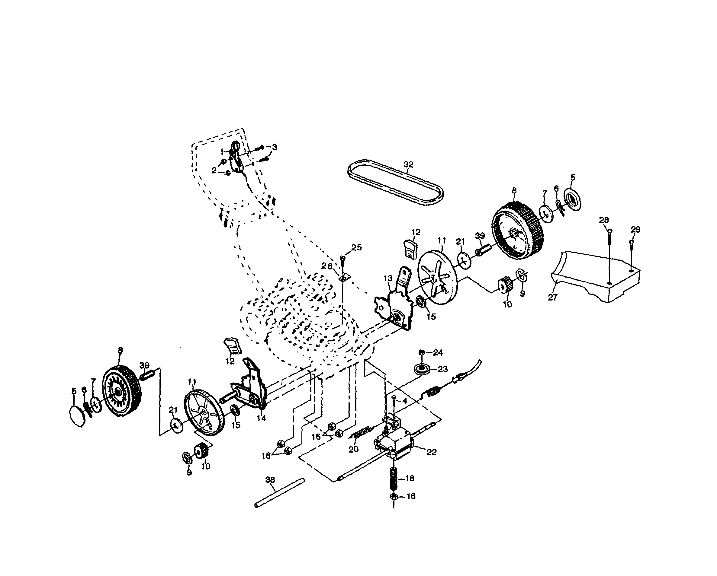 Wheels/tires/drive cover