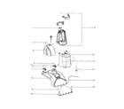 Eureka 2586B hood/dispensing tank diagram