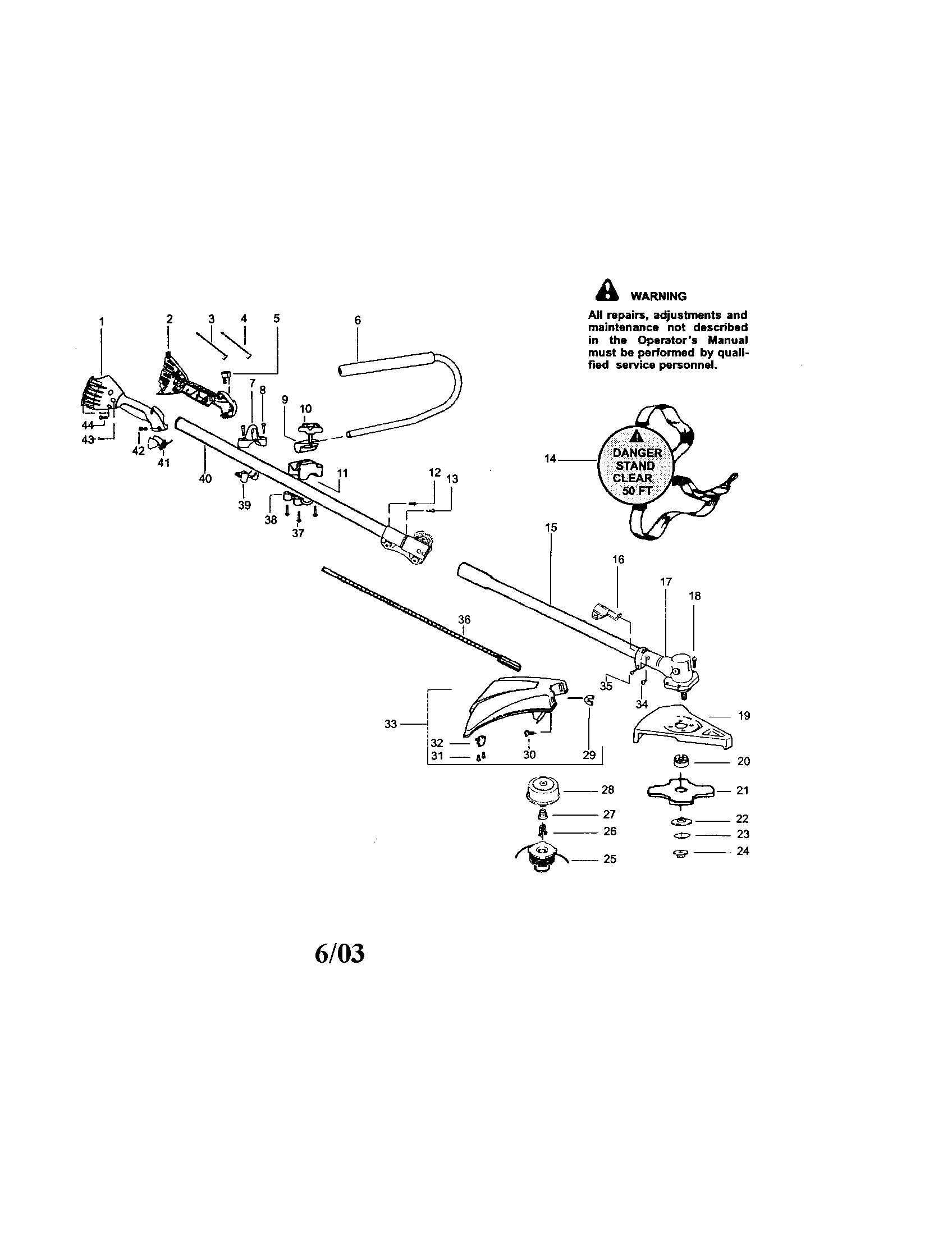 Lower and upper shaft/shield