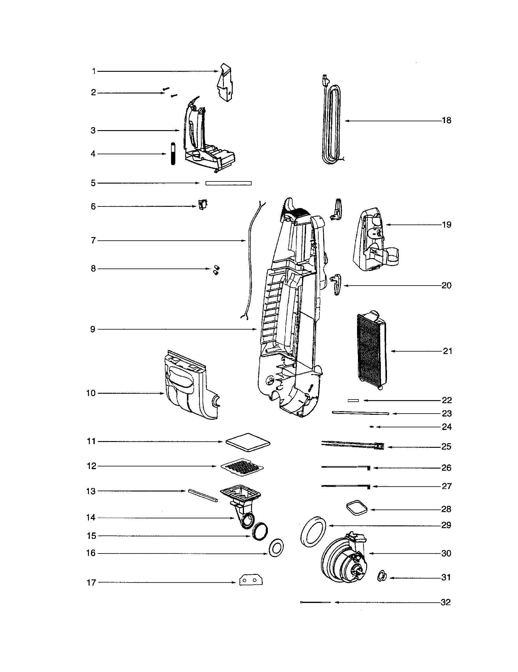 Front cover/motor