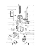 Motor/rear housing/cover