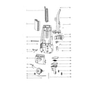 Eureka 4488AT-1 rear housing/motor cover diagram