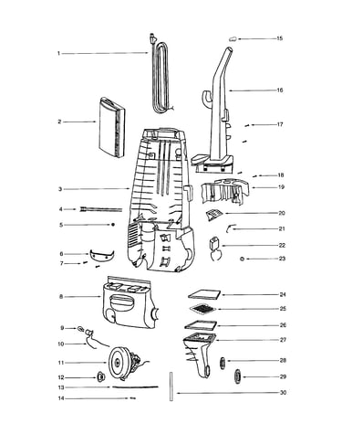 Rear housing/motor cover