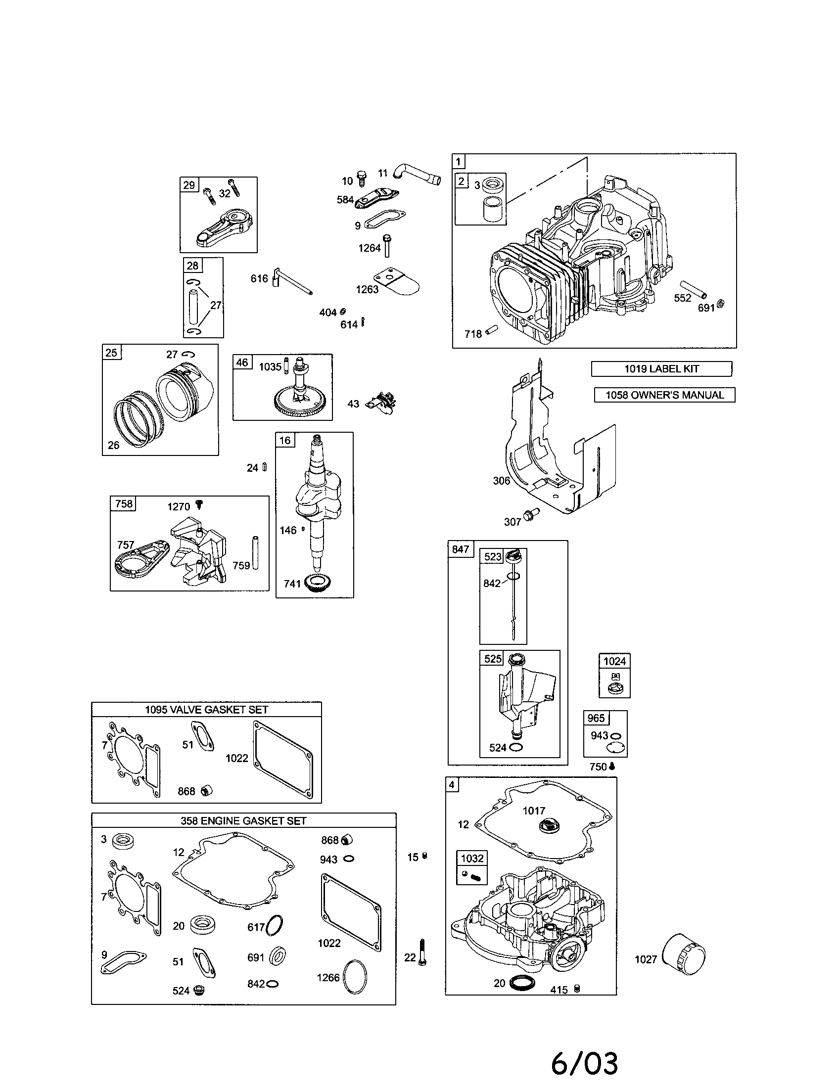 Cylinder/sump-engine