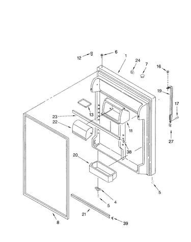 Refrigerator door