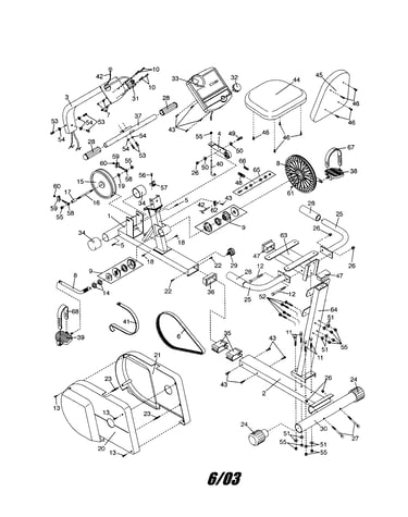 Frame/console/seat/belt