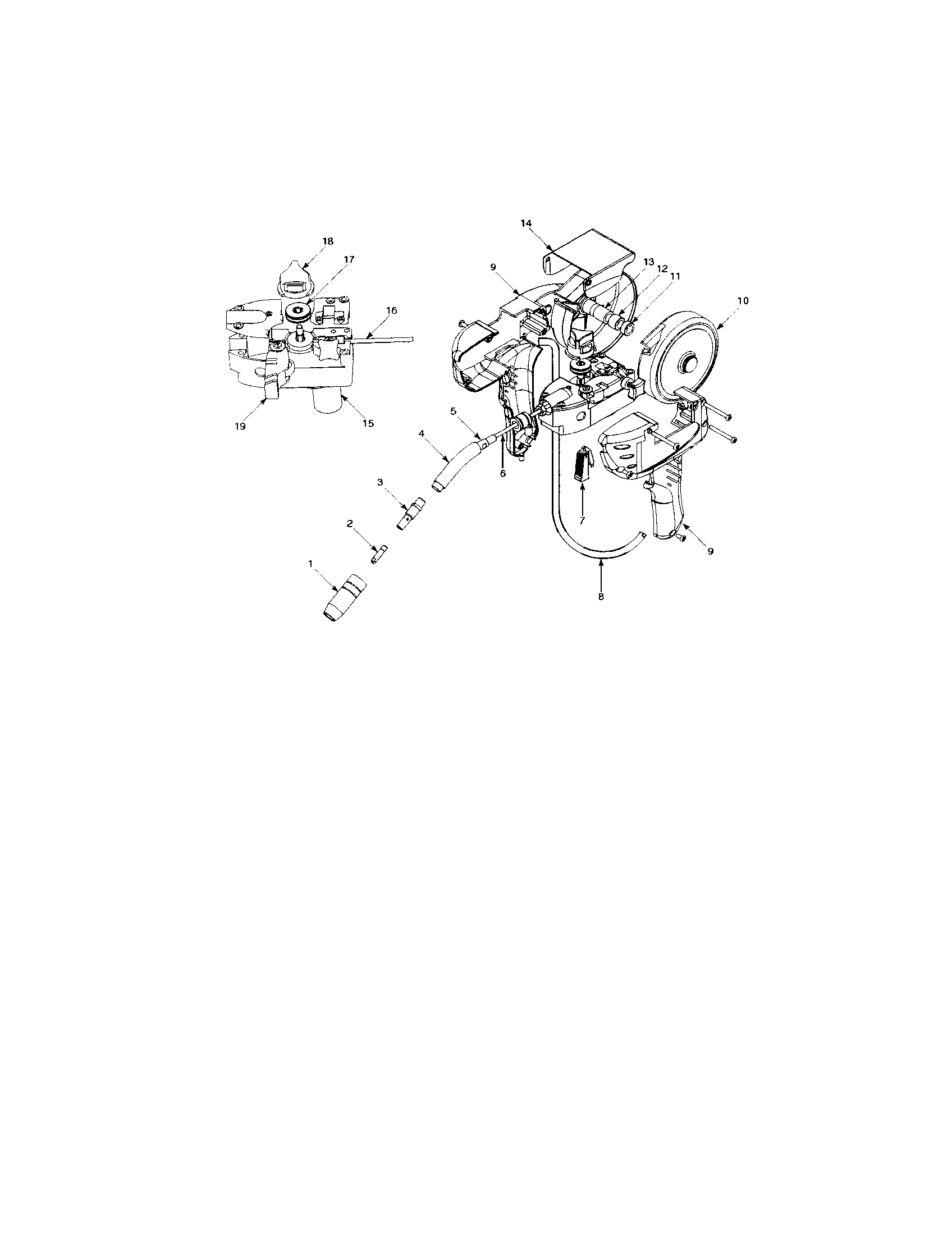 Cable/drive motor/drive cover