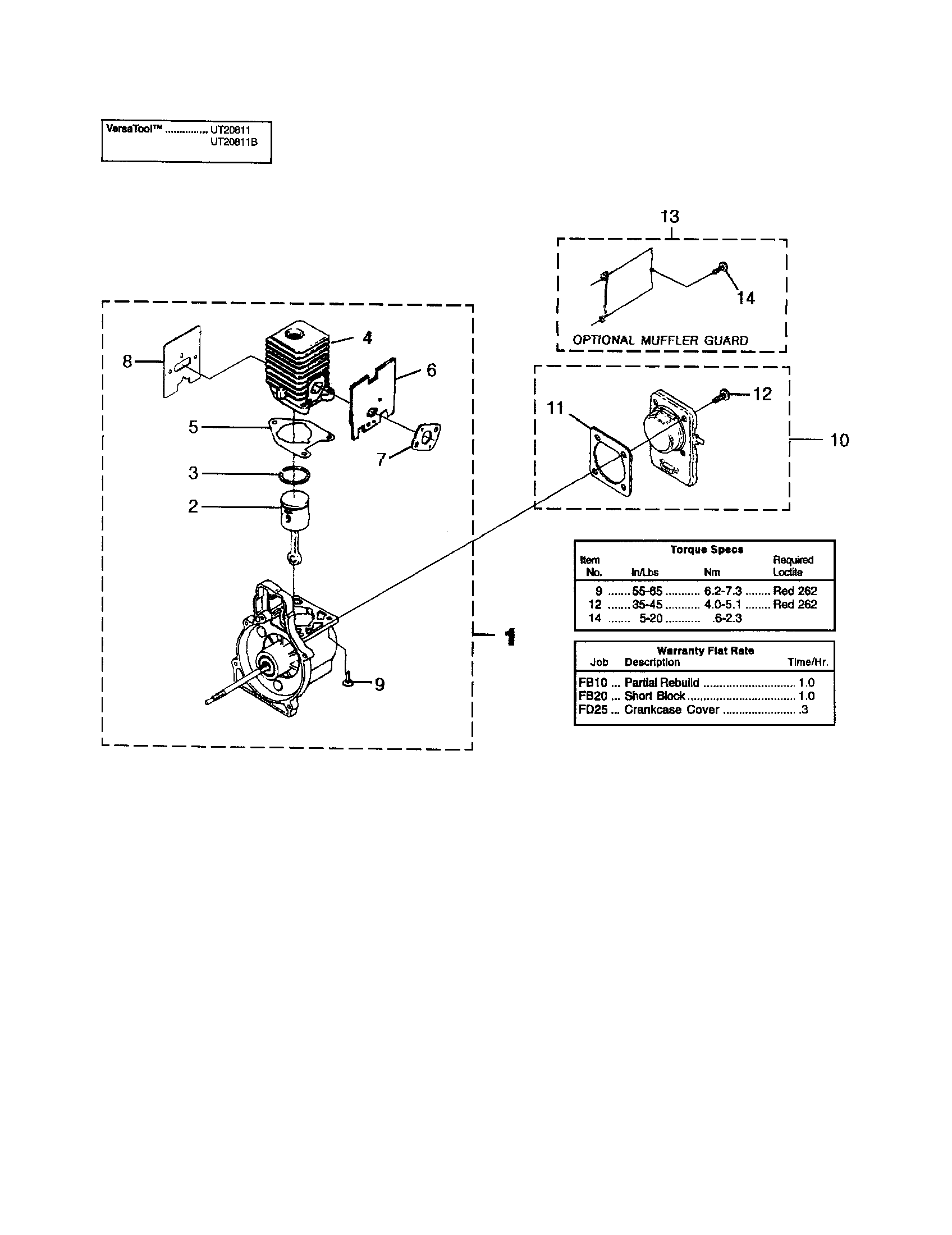 ENGINE INTERNAL (UT20811/811B