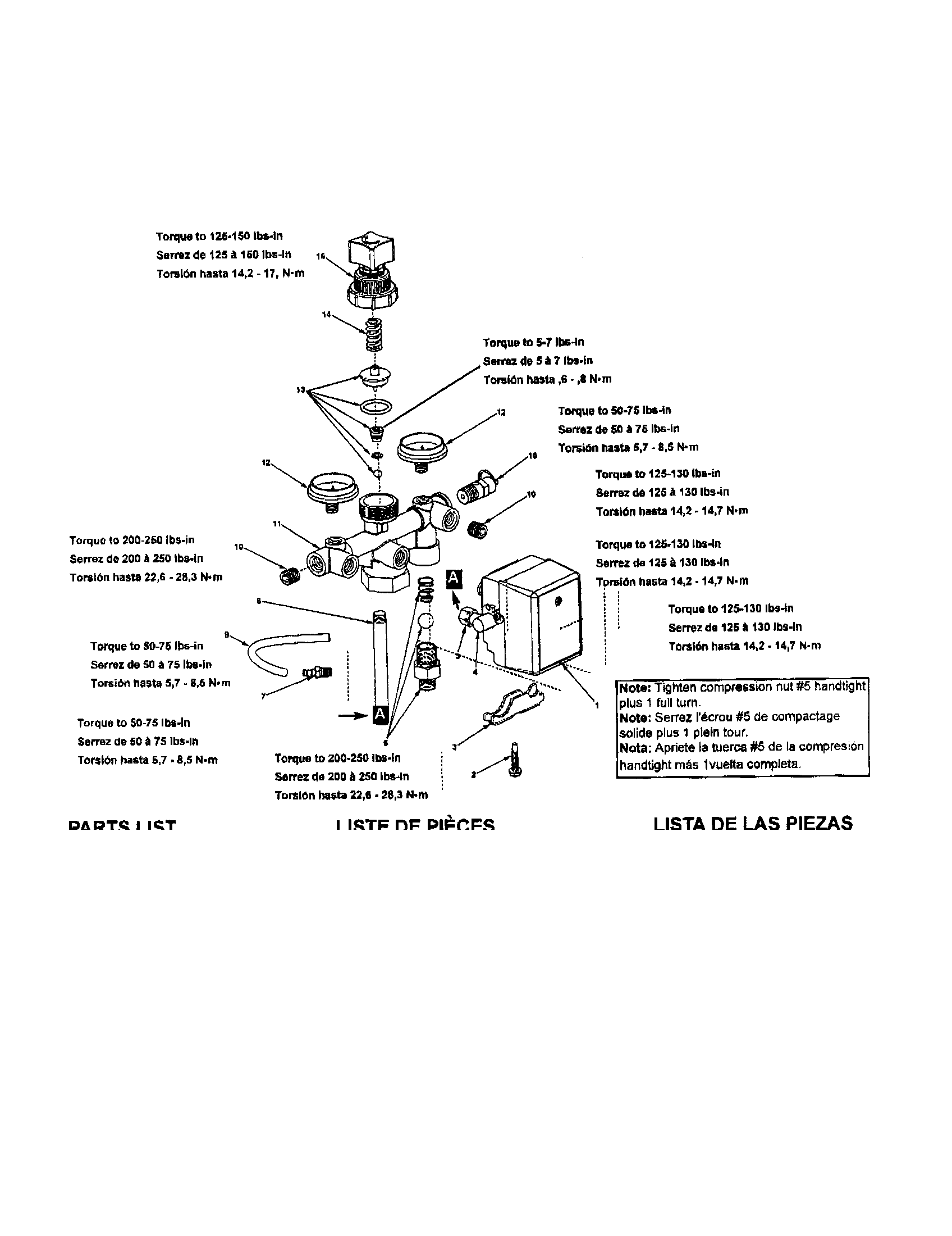 Manifold/gauge/pressure switch