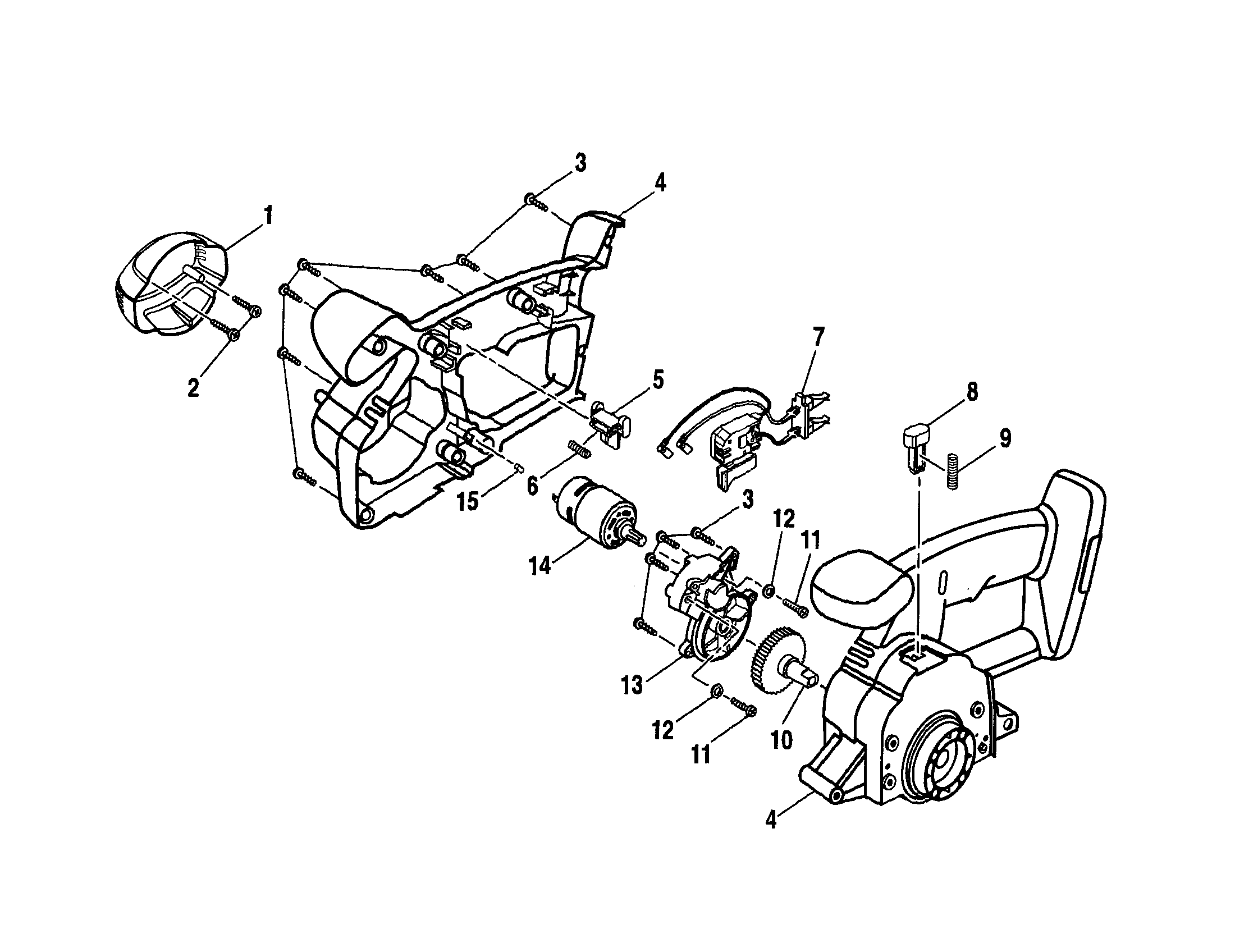 Housing assembly/motor