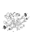 Engine/housing/handle/wheels