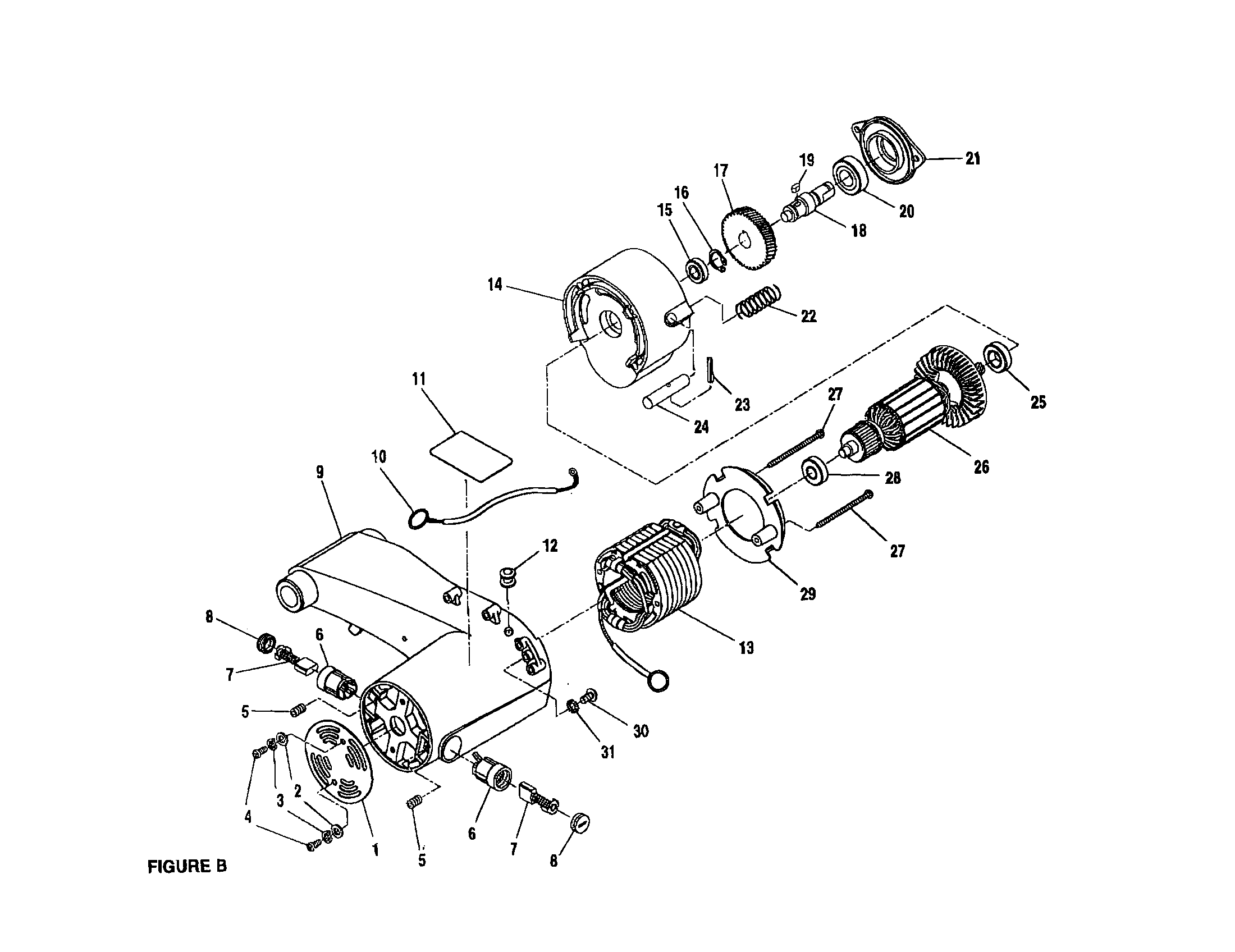 GEARCASE/ARMATURE/MOTOR HOUSING