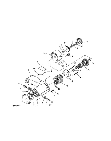 Gearcase/armature/motor housing