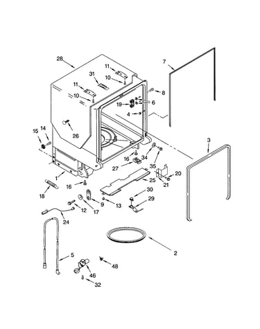 Tub and frame