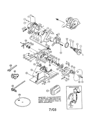 7 1/4" circular saw