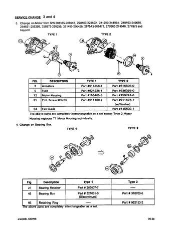 Service change 3 and 4