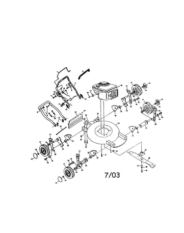Engine/housing/handle