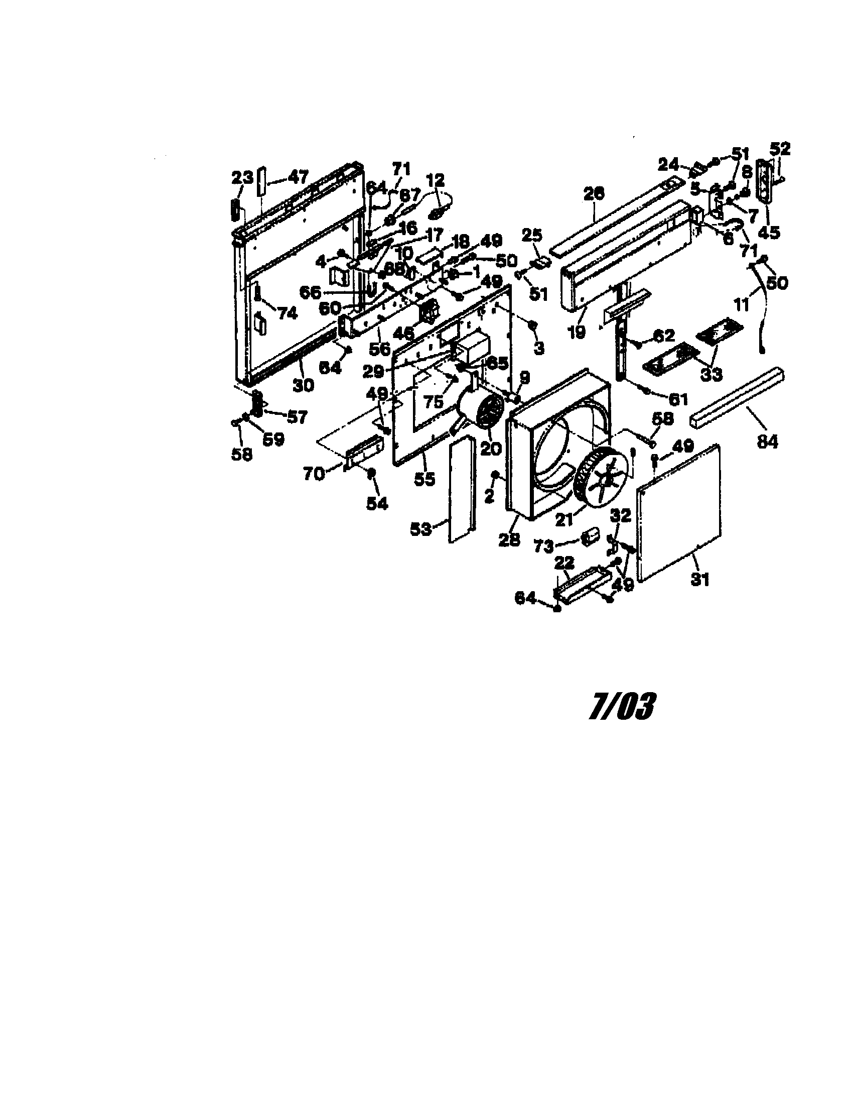 Downdraft blower systems