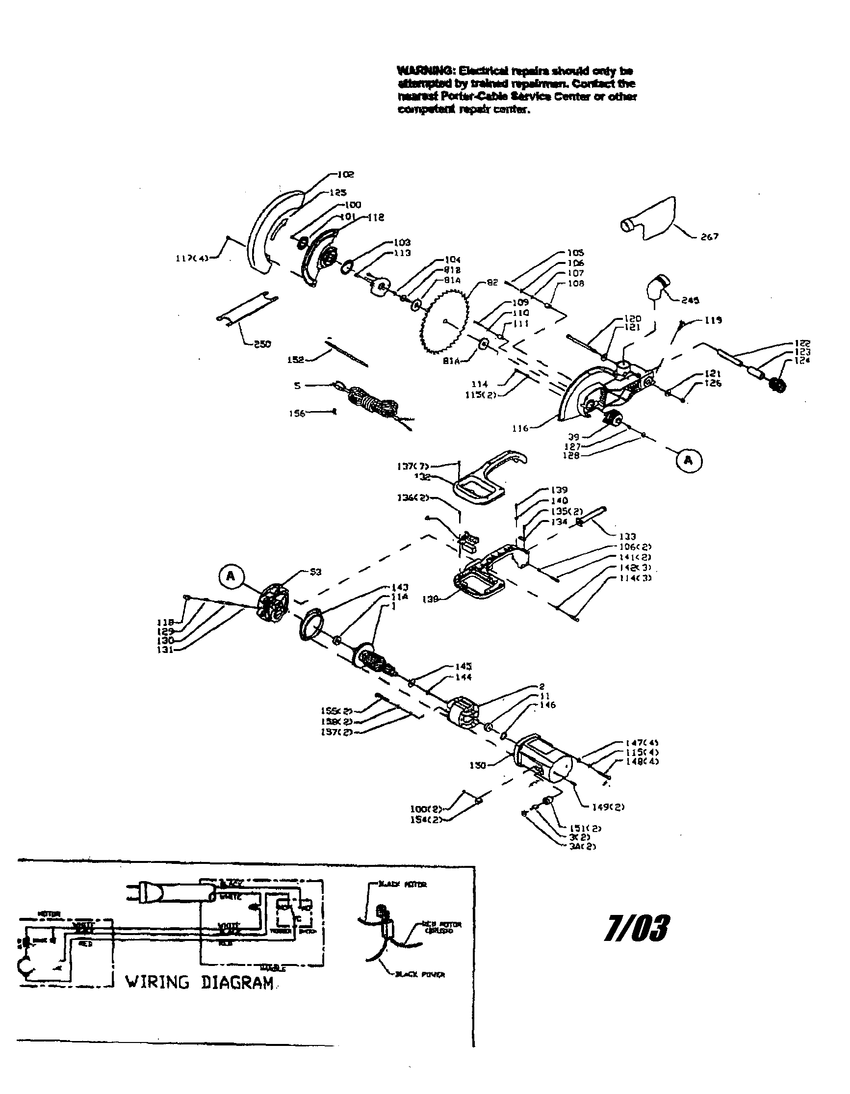 Blade/wiring diagram