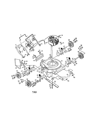 Engine/housing/handle