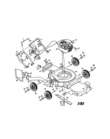Engine/housing/handle