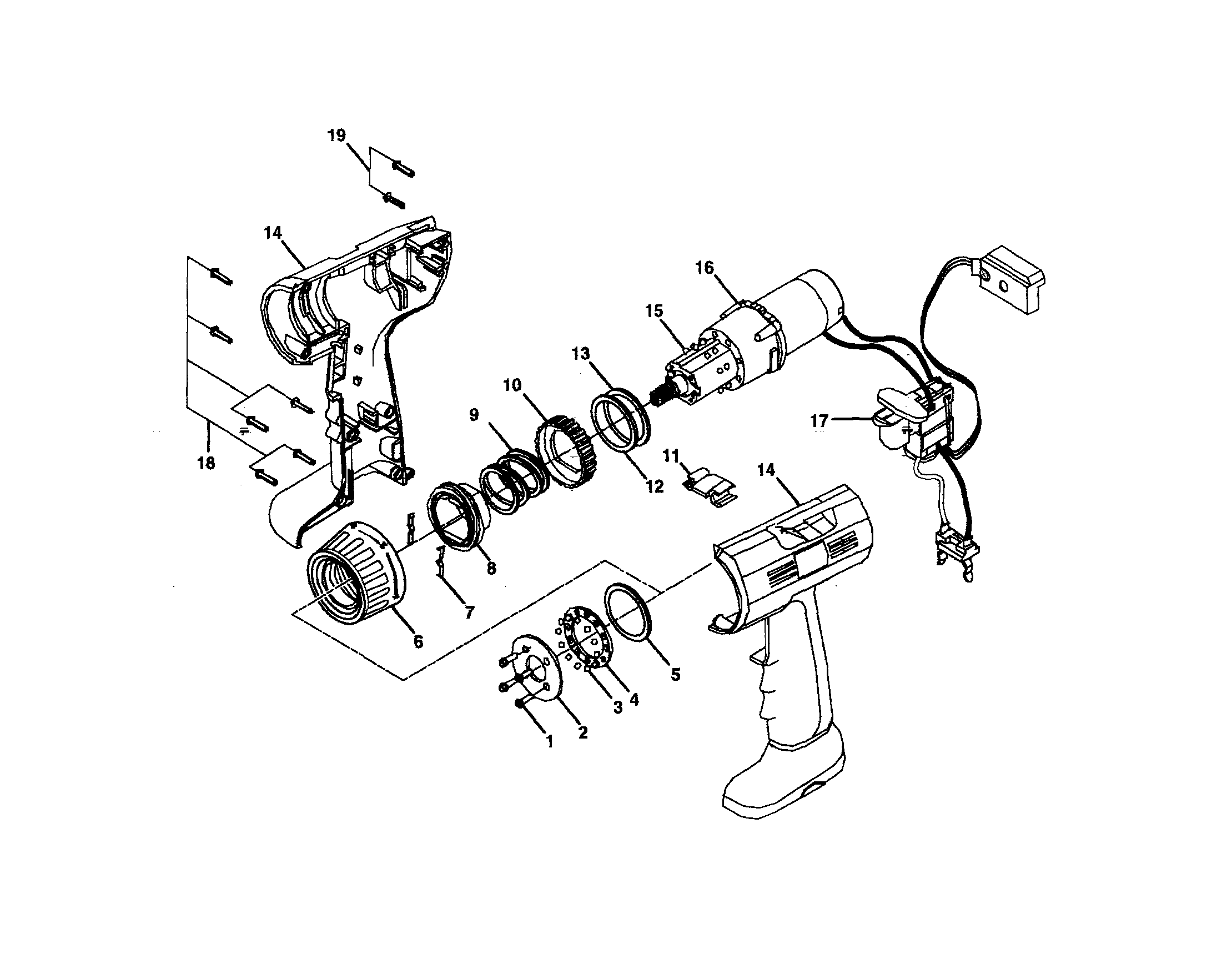 HOUSING/MOTOR/GEAR TRAIN