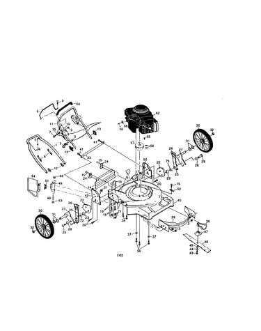 Engine/handle/ housing