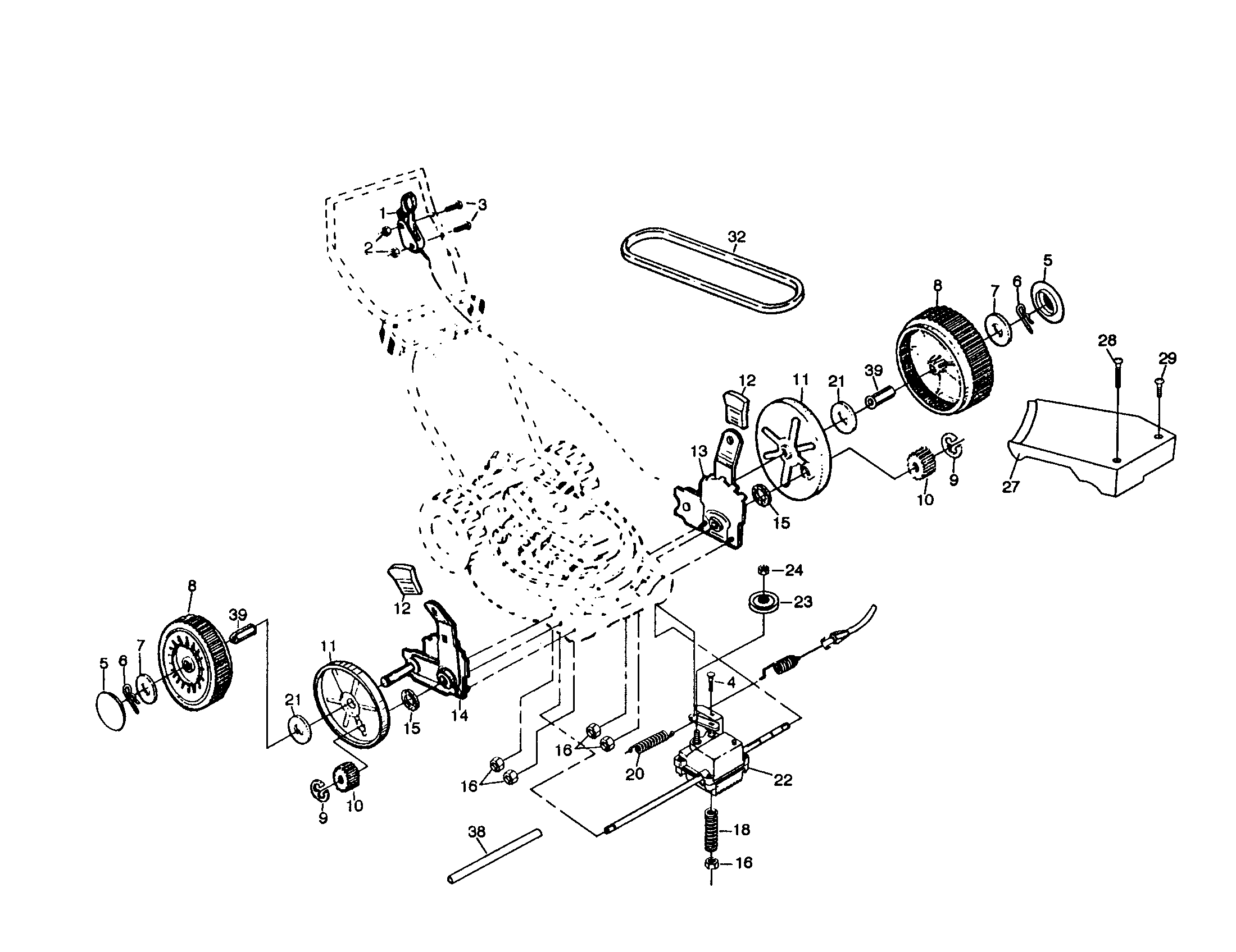 Wheels/tires/belt