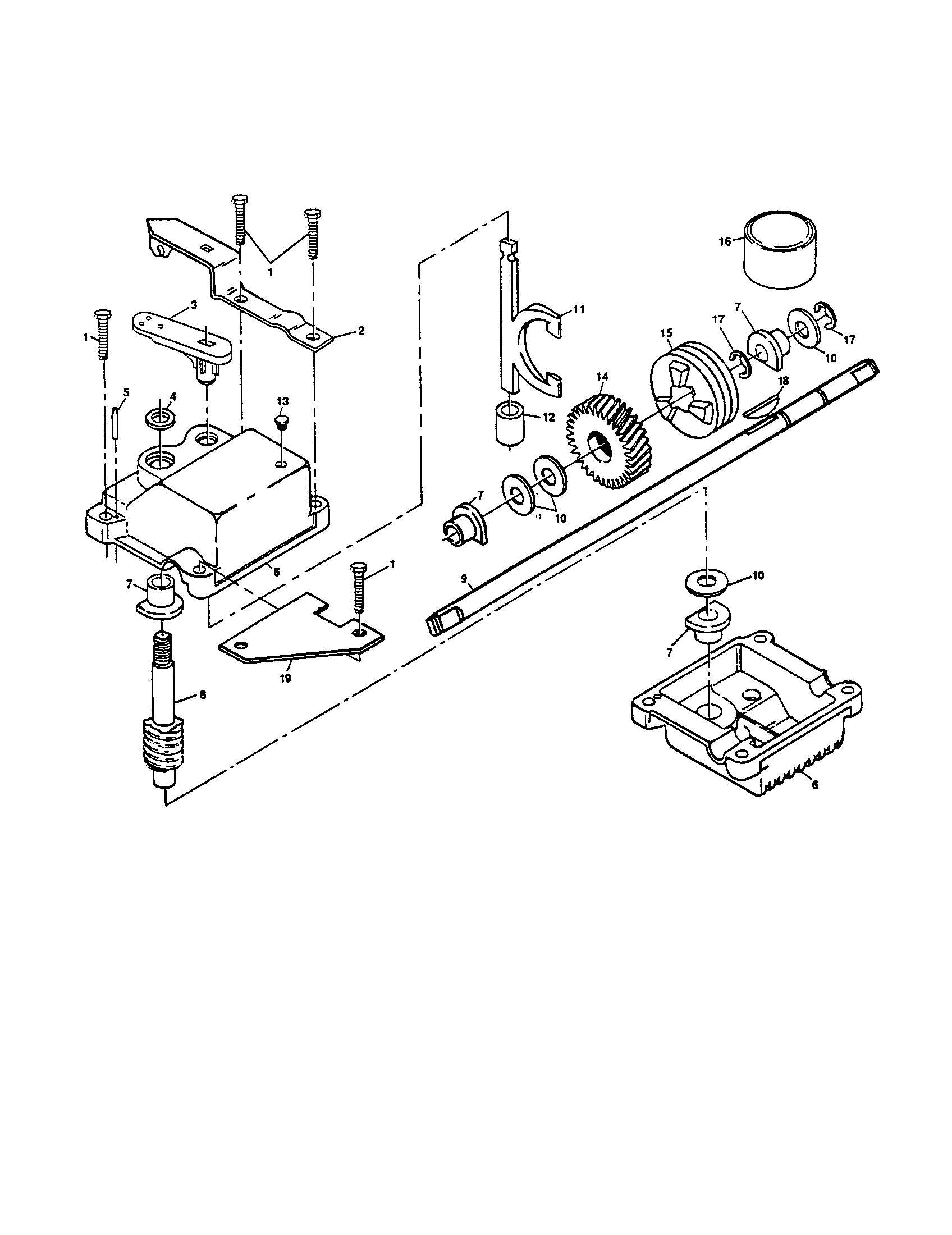 Gearcase assembly 702510