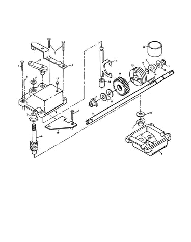 Gearcase assembly 702510