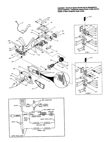 Armature/motor housing set/guard
