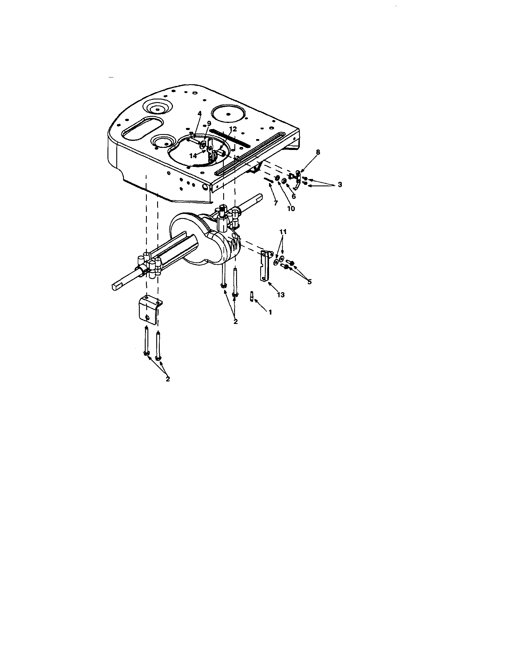 Transaxle bracket/shift lever