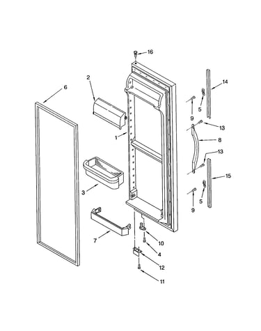 Refrigerator door