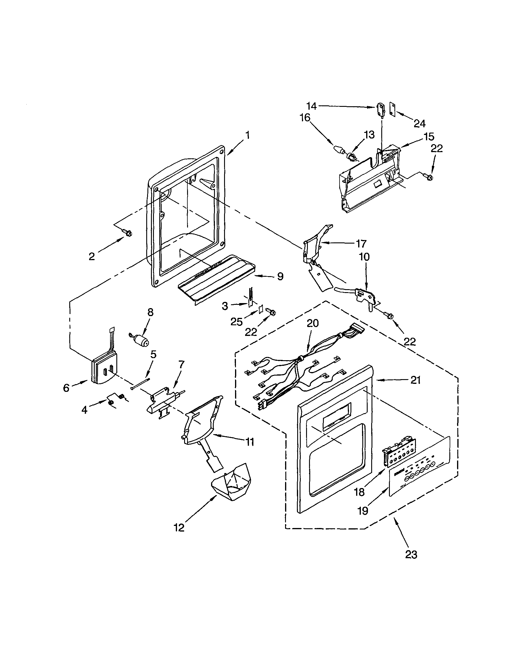 DISPENSER FRONT