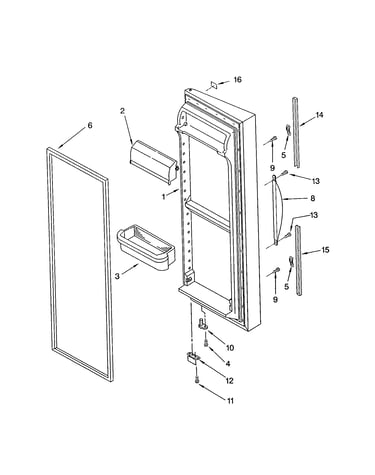 Refrigerator door