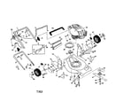 Craftsman 917378640 engine/housing/handle diagram