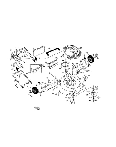 Engine/housing/handle