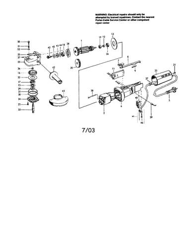 Right angle grinder