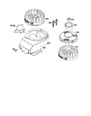 Flywheel/housing-blower