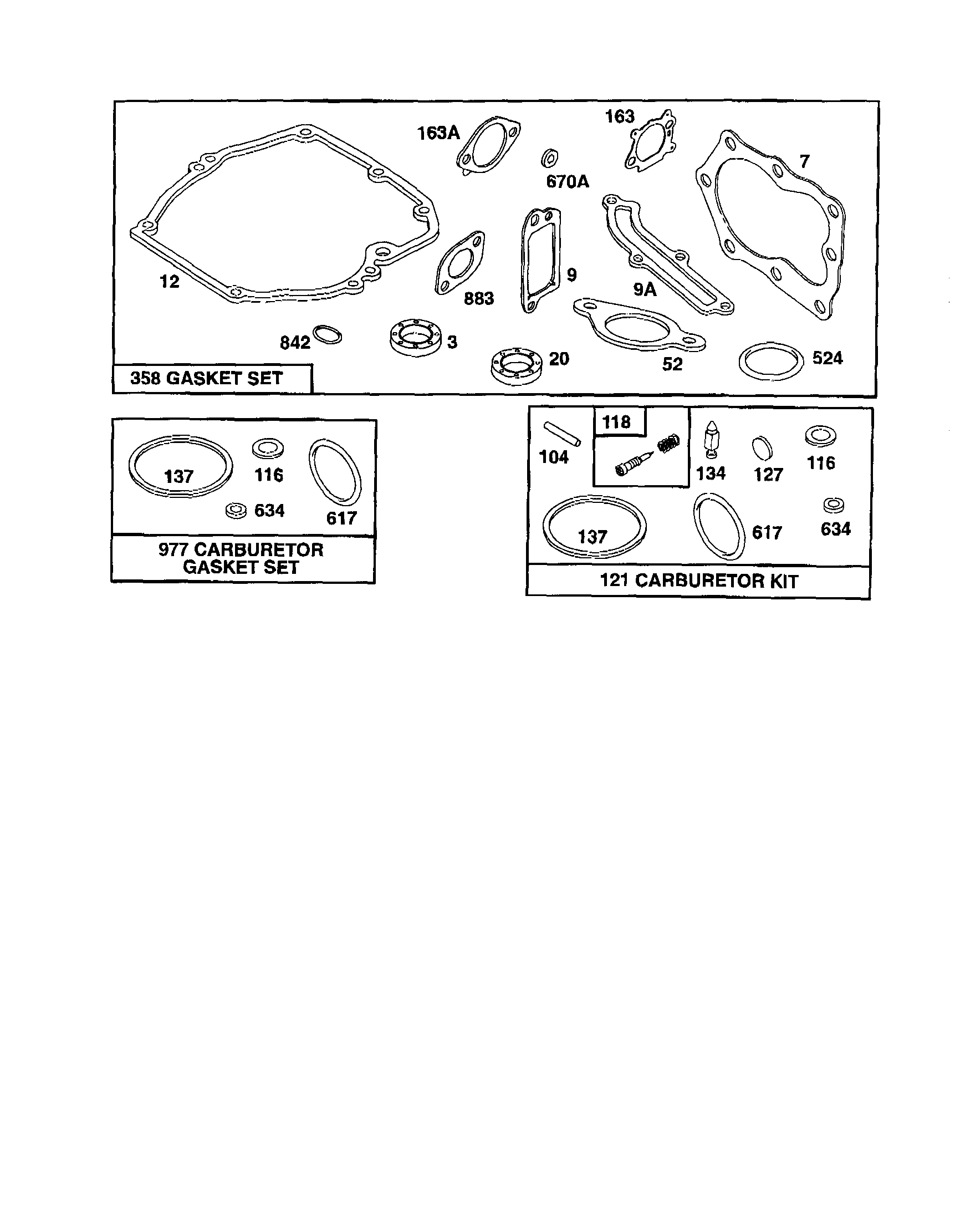 Gasket sets