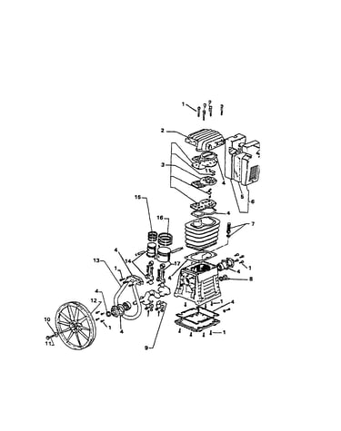 Compressor pump diagram
