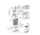 Sanyo SR2970W cabinet/door/compressor diagram