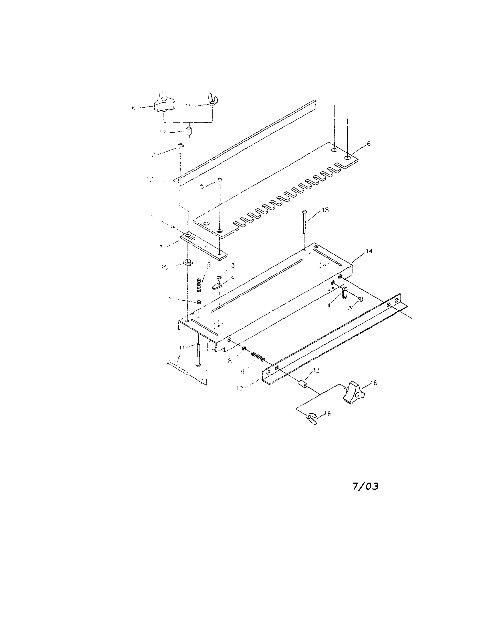 Dovetail templet