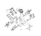 Poulan PP800MX 20" rotary mower diagram