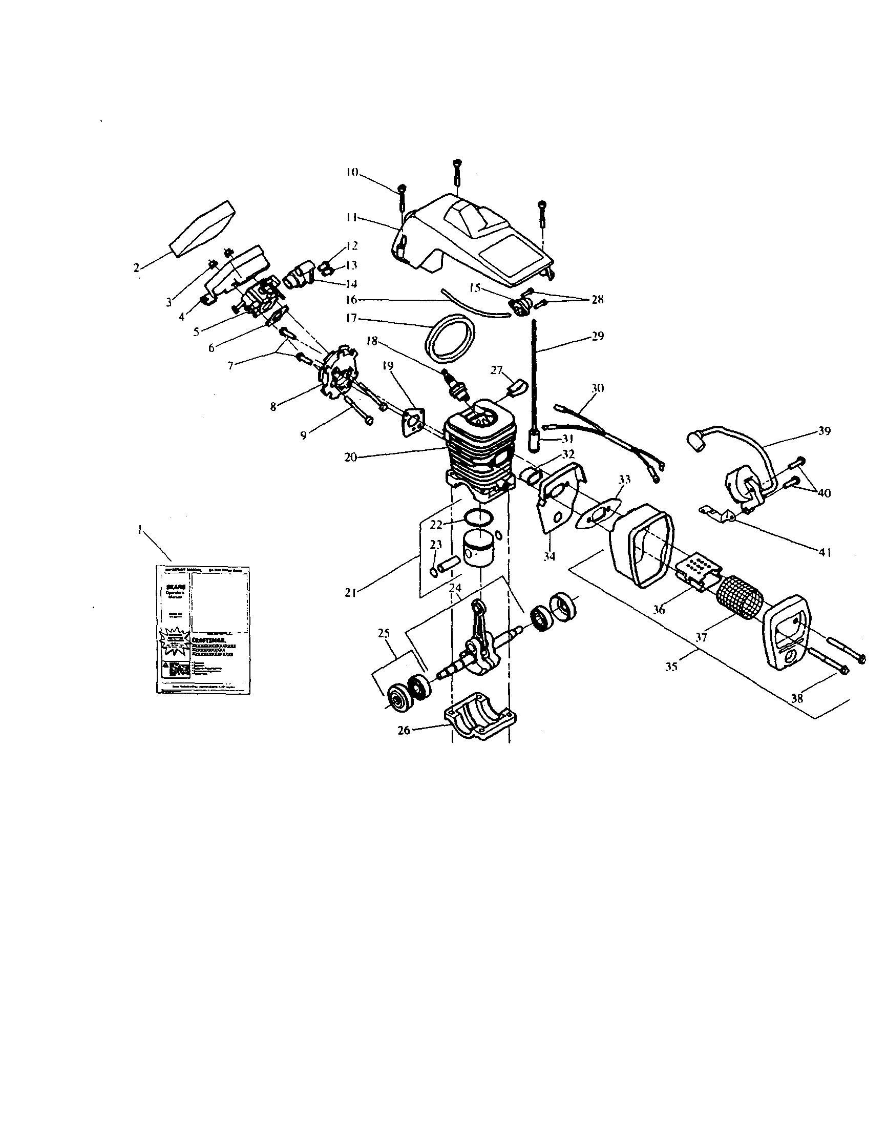 SHIELD/CYLINDER/CRANKSHAFT