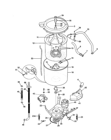 Motor/tub