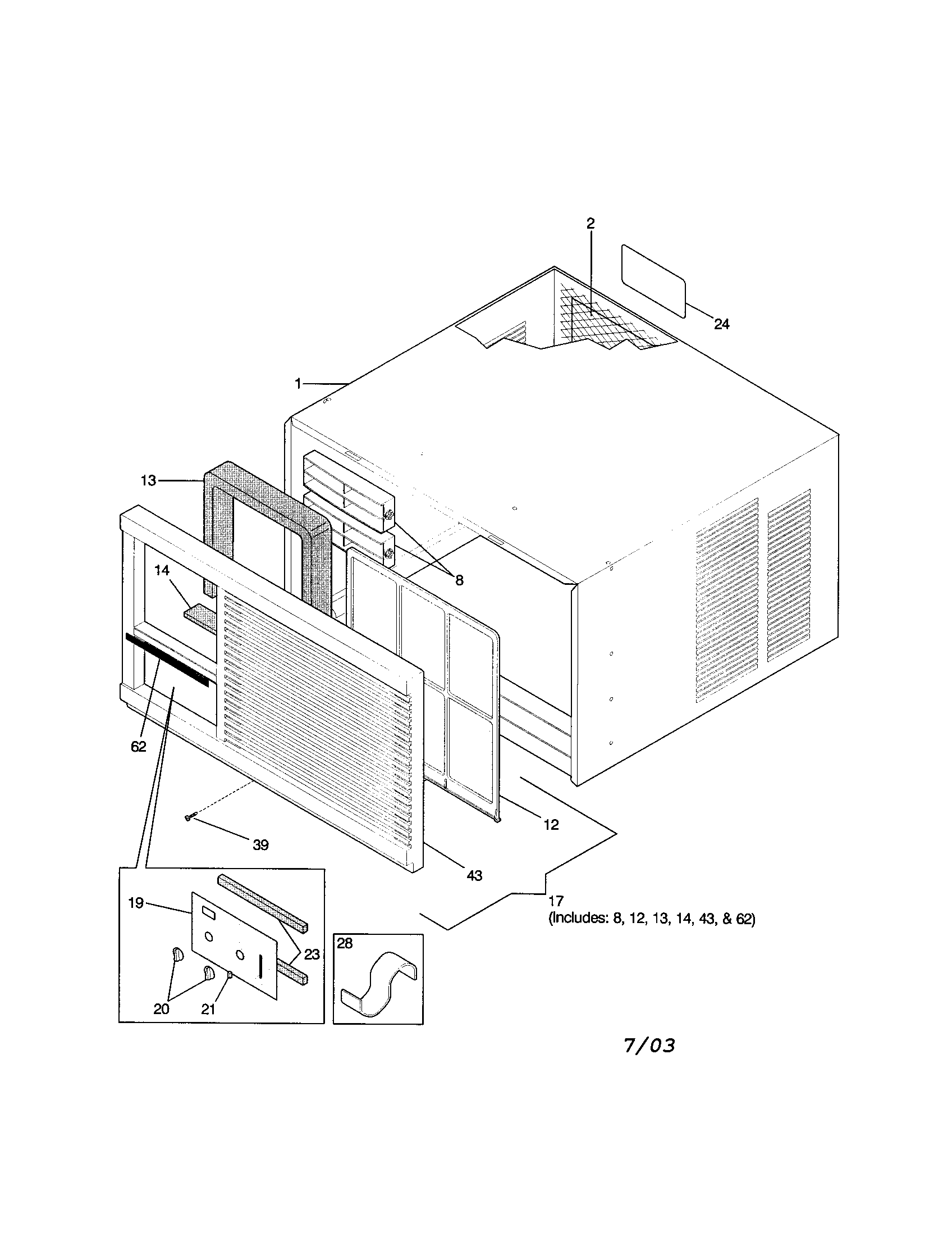 Cabinet front and wrapper