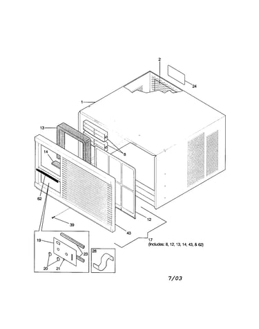 Cabinet front and wrapper